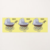 Stroller cartoon illustratie yogamat (Achterkant (horizontaal))