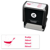 Stroller cartoon illustratie  zelfinktende stempel (In situ)