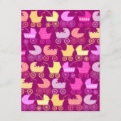 Stroller Chic "Wishes for Baby" (meisje) Advieskaart (Achterkant)