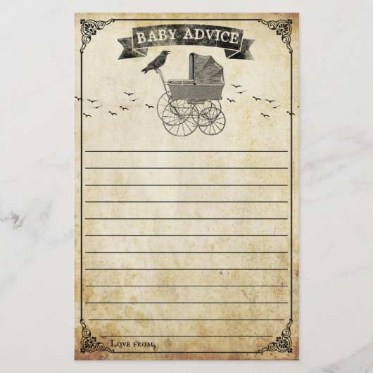  Stroller Halloween Baby shower Advies (Voorkant)