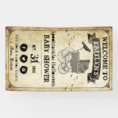  Stroller Halloween Baby shower Welkom Spandoek (Horizontaal)