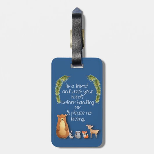 Stroller Label raakt de baby niet met je handen. Bagagelabel (Achterkant verticaal)