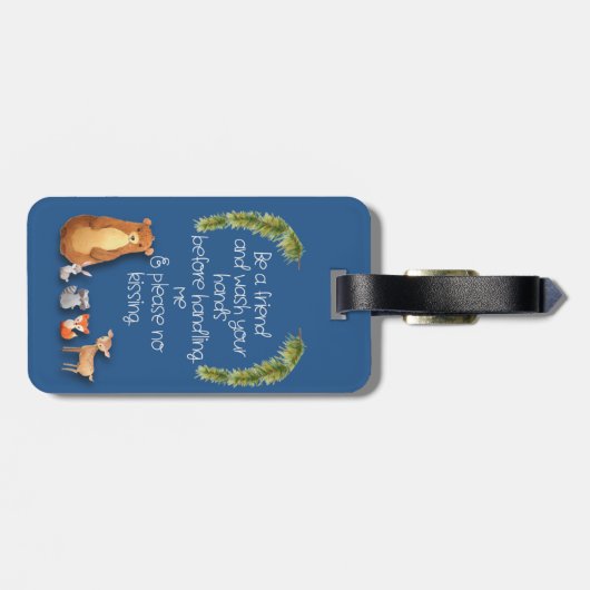 Stroller Label raakt de baby niet met je handen. Bagagelabel (Achterkant horizontaal)