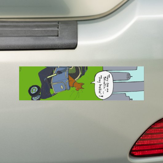 Strollercat Cartoon Sticker (Op auto)