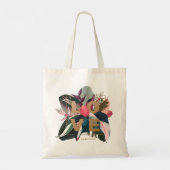 Stromanthe, Rubber Fig en Pink Philodendron Love Tote Bag (Achterkant)