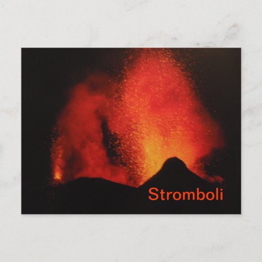 Stromboli-briefkaart Briefkaart (Voorkant)