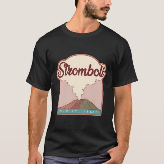 Stromboli � Sicilië, Italië T-shirt (Voorkant)