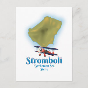 Stromboli, Tyrreense Zee, Sicilië Briefkaart