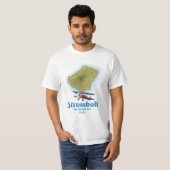 Stromboli, Tyrreense Zee, Sicilië T-shirt (Voorkant volledig)