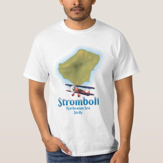 Stromboli, Tyrreense Zee, Sicilië T-shirt (Voorkant)