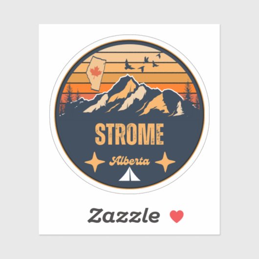 Strome, Alberta Sticker (Vel)