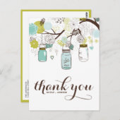 STROMEN EN MASON JARS DIE DANKZIJ JULLIE BRIEFKAAR BRIEFKAART (Voorkant / Achterkant)