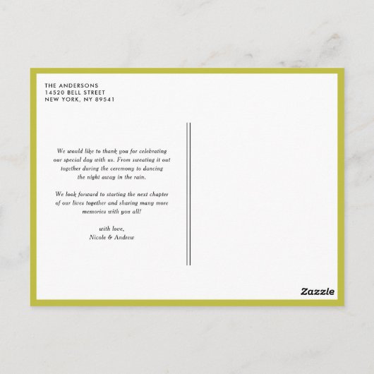 STROMEN EN MASON JARS DIE DANKZIJ JULLIE BRIEFKAAR BRIEFKAART (Achterkant)