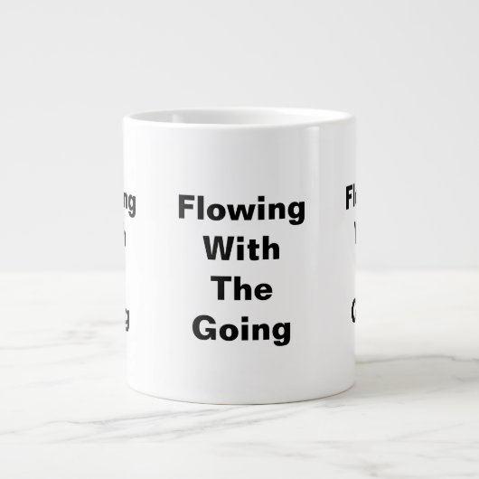 Stromen met het gaan grote koffiekop (Voorkant)