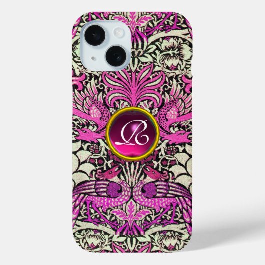 STROMEN, PIEKEN, DRAGONS, PINK GEM STONE MONOGRAM Case-Mate iPhone CASE (Achterkant)