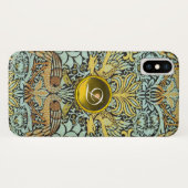 STROMEN, PIEKEN EN DRAGONS GEEL GEM-MONOGRAM Case-Mate iPhone CASE (Achterkant (horizontaal))