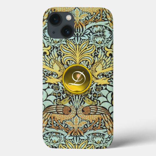 STROMEN, PIEKEN EN DRAGONS GEEL GEM-MONOGRAM Case-Mate iPhone CASE (Achterkant)