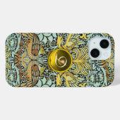 STROMEN, PIEKEN EN DRAGONS GEEL GEM-MONOGRAM Case-Mate iPhone CASE (Achterkant (horizontaal))