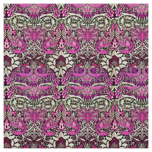 STROMEN, PIEKEN EN DRAGONS, Roze BLack White Stof (Swatch)