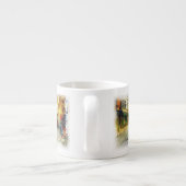 Stromen van de oude Praag-waterverf Espresso Kop (Achterkant)