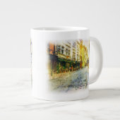 Stromen van de oude Praag-waterverf Grote Koffiekop (Voorkant rechts)