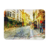 Stromen van de oude Praag-waterverf Magneet (Horizontaal)