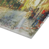 Stromen van de oude Praag-waterverf Snijplank (Hoek)