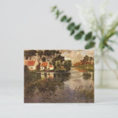 Stromen van de rivier de Frits Thaulow Briefkaart (Staand voorkant)