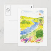 Stromen van de vallei briefkaart (Voorkant / Achterkant)