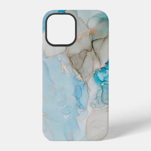 Stromen van doorschijnende tinten, kronkelende met iPhone 12 hoesje