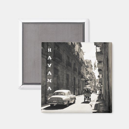 Stromen van Havana, Cuba Magneet (Voorkant / Achterkant)