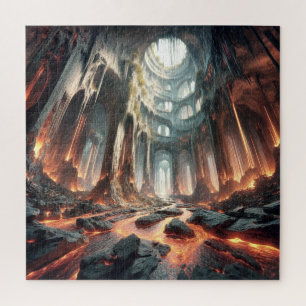 Stromen van lava legpuzzel