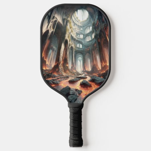 Stromen van lava pickleball paddle (Voorkant)