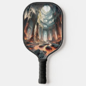 Stromen van lava pickleball paddle (Achterkant)