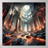 Stromen van lava poster (Voorkant)