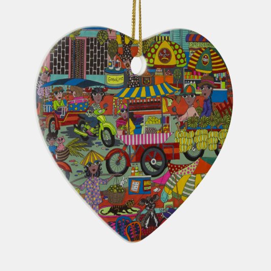 Stromen van Phnom Penh Keramisch Ornament (Rechts)