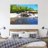 Stromen van Veerkracht Canvas Afdruk (Insitu (Slaapkamer))