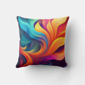 Stromend Abstract kleurrijk kunstontwerp Kussen (Achterkant)