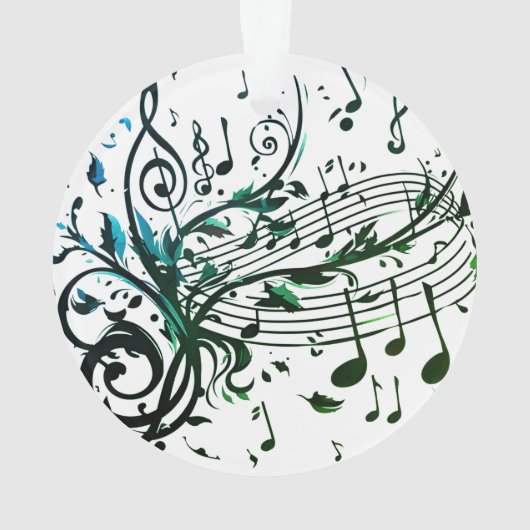 Stromend artistiek muzikaal ontwerp kerstversierin ornament