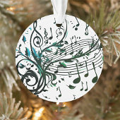 Stromend artistiek muzikaal ontwerp kerstversierin ornament