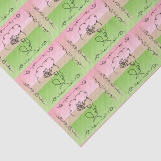 Stromend Beauty Pioen Weefsel Papier (Detail)