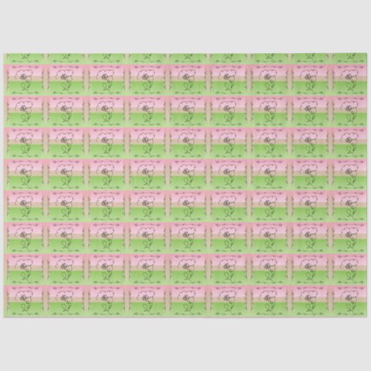 Stromend Beauty Pioen Weefsel Papier (Voorkant)