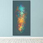 stromend canvas afdruk (Insitu (Houten vloer))