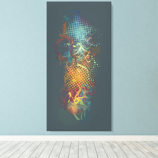 stromend canvas afdruk (Insitu (Houten vloer))