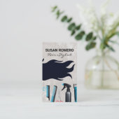Stromend haar | Hair Stylist Tools Afsprakenkaartje (Staand voorkant)