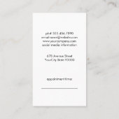 Stromend haar | Hair Stylist Tools Afsprakenkaartje (Achterkant)