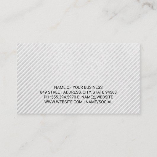 stromend haar | Salon Tools Afsprakenkaartje (Achterkant)