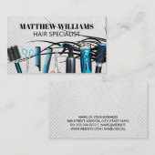 stromend haar | Salon Tools Afsprakenkaartje (Voorkant / Achterkant)