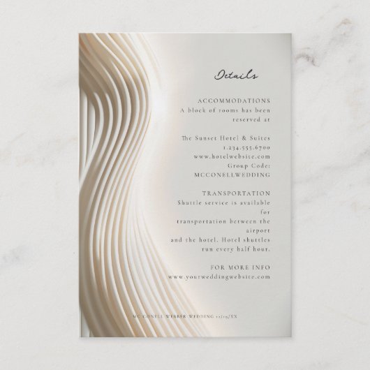 stromend ivoor-detailbiljet informatiekaartje (Voorkant)