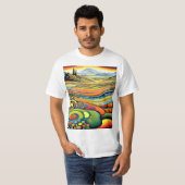 Stromend Landschap T-shirt (Voorkant volledig)